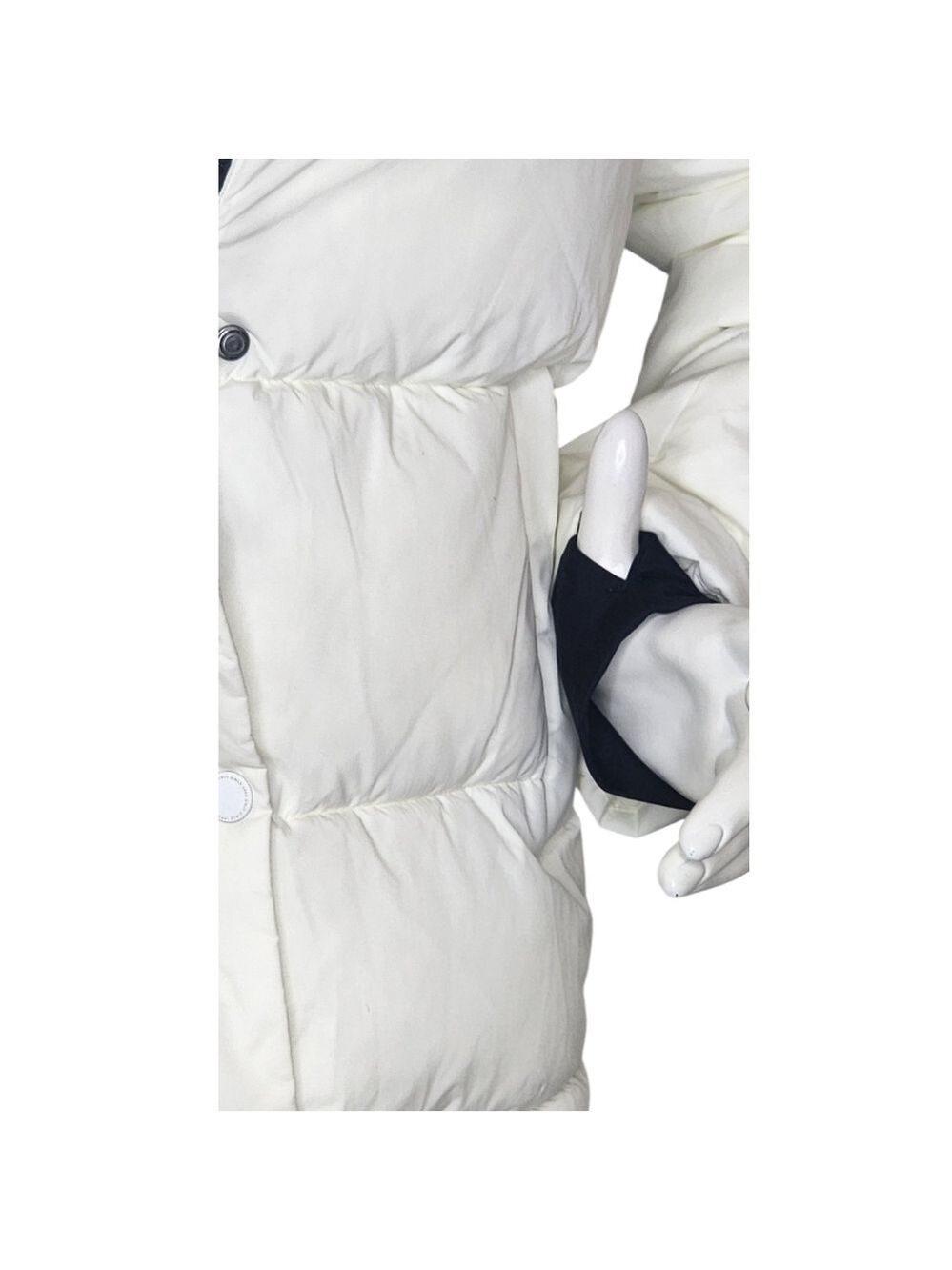 ONLY Premium White Puffer Jacket Small NWT Thinsulate Snowcore Sporty Luxe - Picture 8 of 12